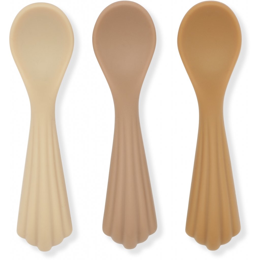3 Pack Shell Spoon Silicone - shell